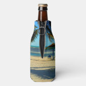 Karibischer Strand Flaschenkühler (Flasche Rückseite)