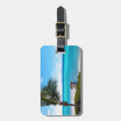 Karibischer Strand Gepäckanhänger (Vorderseite vertikal)