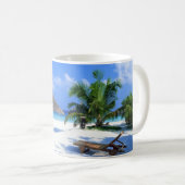 Karibischer Strand Kaffeetasse (VorderseiteRechts)