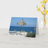 Karibischer Strand Karte (Gelbe Blume)