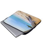 Karibischer Strand Laptopschutzhülle (Vorne Knopf)