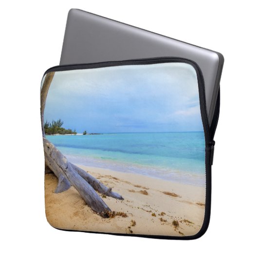 Karibischer Strand Laptopschutzhülle (Vorderseite Links)