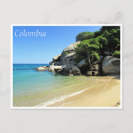 Karibischer Strand Postkarte (Vorderseite)