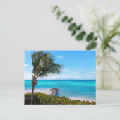 Karibischer Strand Postkarte (Stehend Vorderseite)