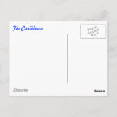 Karibischer Strand Postkarte (Rückseite)