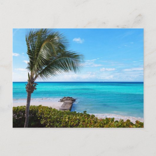 Karibischer Strand Postkarte (Vorderseite)