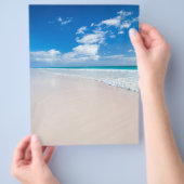 Karibischer Strand und Meer Flyer (Hand)