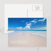 Karibischer Strand und Meer Postkarte (Vorne/Hinten)