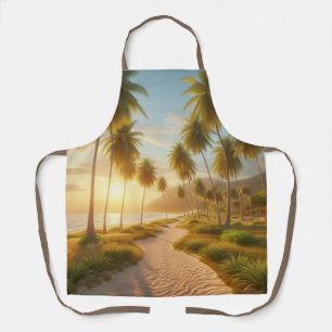karibischer/tropischer/hawaiianischer Sonnenunterg Schürze