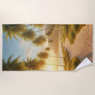karibischer/tropischer/hawaiianischer Sonnenunterg Strandtuch