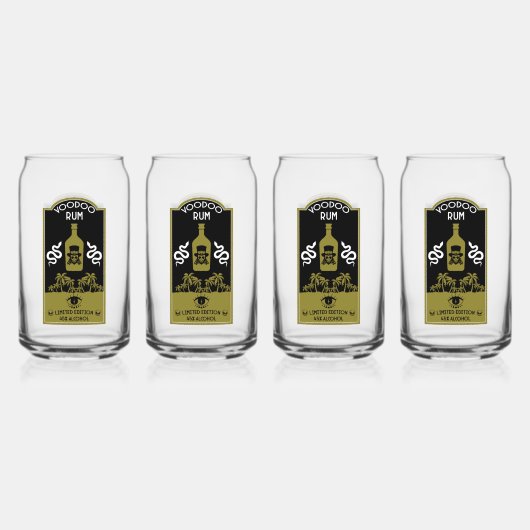 Karibischer Voodoo Rum Dosenglas (Vorderseite)