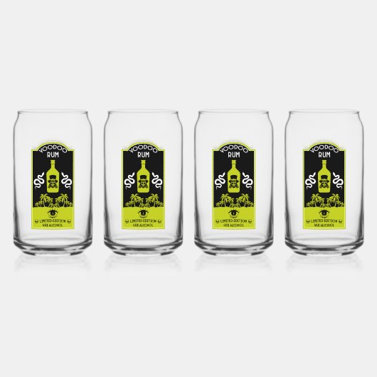 Karibischer Voodoo Rum Dosenglas (Vorderseite)