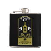 Karibischer Voodoo Rum Flachmann (Vorderseite)