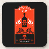 Karibischer Voodoo Rum Getränkeuntersetzer (Vorderseite)