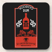Karibischer Voodoo Rum Getränkeuntersetzer (Vorderseite)