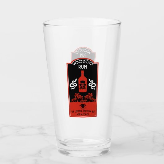 Karibischer Voodoo Rum Glas (Vorderseite)