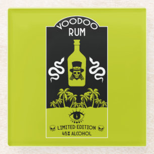 Karibischer Voodoo Rum Glasuntersetzer
