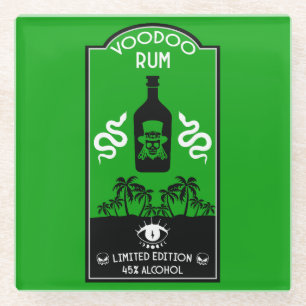 Karibischer Voodoo Rum Glasuntersetzer