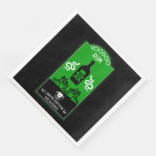 Karibischer Voodoo Rum Serviette (Ecke)