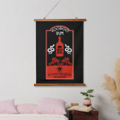 Karibischer Voodoo Rum Wandteppich Mit Holzrahmen (Schlafzimmer)