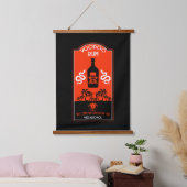 Karibischer Voodoo Rum Wandteppich Mit Holzrahmen (Schlafzimmer)
