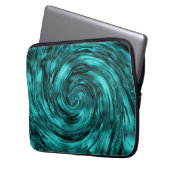 Karibischer Whirlpool.... Laptopschutzhülle (Vorderseite Links)