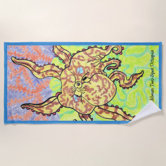 Karibischer Zweifleck-Oktopus Strandtuch