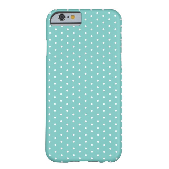 Karibisches aquamarines Polka-Punkt iPhone 6 Case-Mate iPhone Hülle (Rückseite)