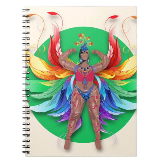 karibisches Karneval-Tropenkarneval-Notebook Notizblock (Vorderseite)