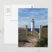 Karibisches Leuchtturm Postkarte (Vorne/Hinten)