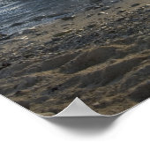 Karibisches Meer, Kaimaninseln. Brandwellen Poster (Ecke)