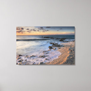 Karibisches Meer, Kaimaninseln. Brechende Wellen Leinwanddruck
