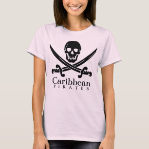 Karibisches Meer kapert Scull-Shirt T-Shirt