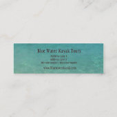 Karibisches Meer Kayaks Visitenkarte (Rückseite)