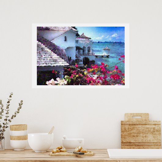 Karibisches Paradies Poster (Küche)