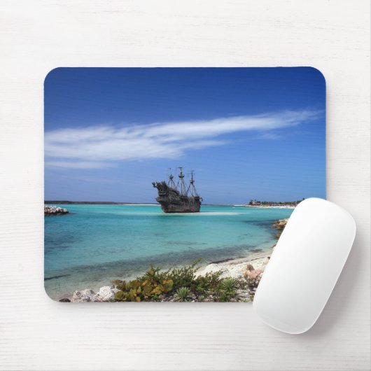 Karibisches Piraten-Schiff Mousepad (Mit Mouse)