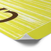 Karibisches Reiseplakat Poster (Ecke)