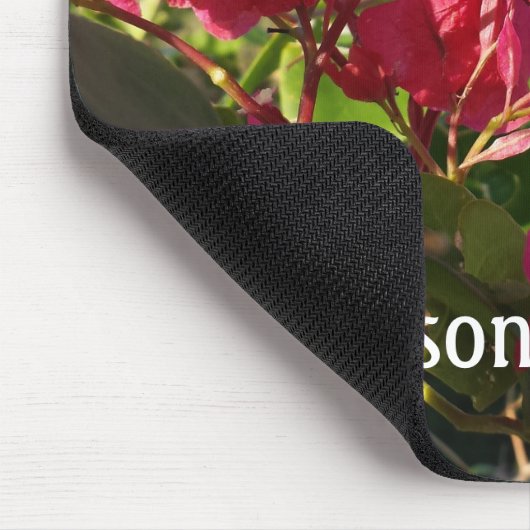 Karibisches Rosa Bougainvillea Mousepad (Ecke)