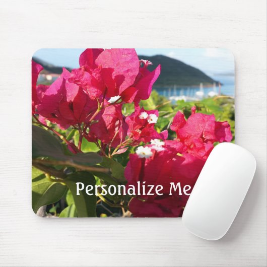 Karibisches Rosa Bougainvillea Mousepad (Mit Mouse)