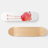 Karibisches rosa Flamingo-Skateboard Skateboard (Horizontal)