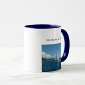 Karibisches Segelboot, würde ich vielmehr segeln! Tasse (VorderseiteRechts)