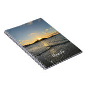 Karibisches Sonnenuntergang Ruhiges tropisches Par Notizblock (Rechte Seite)