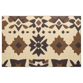 Karibisches Stammesblockmuster — Erdiges Tanbraun Stoff (Fat Quarter (45,7 x 55,9 cm))