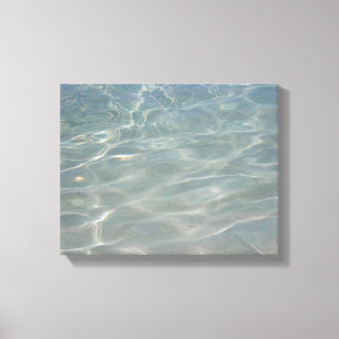 Karibisches Wasser Abstract Blau Natur Leinwanddruck