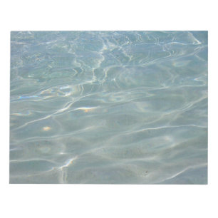 Karibisches Wasser Abstract Blau Natur Notizblock