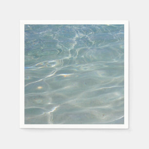 Karibisches Wasser Abstract Blau Natur Serviette