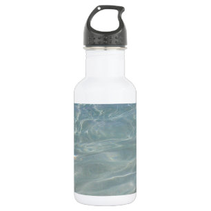 Karibisches Wasser Abstract Blau Natur Trinkflasche