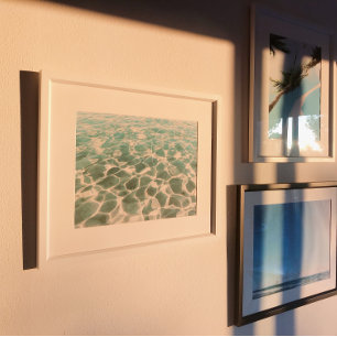 Karibisches Wassermuster und Texturfotografie Poster