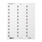 Karibisches Weihnachtsrücksendesiegel (Vorne)