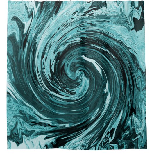 Karibisches Wildwasser... Duschvorhang (Vorderseite)